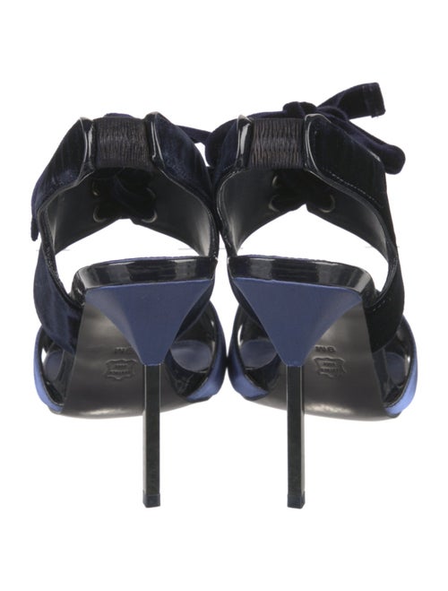 Tory Burch Satin Cutout Accent Slingback Sandals