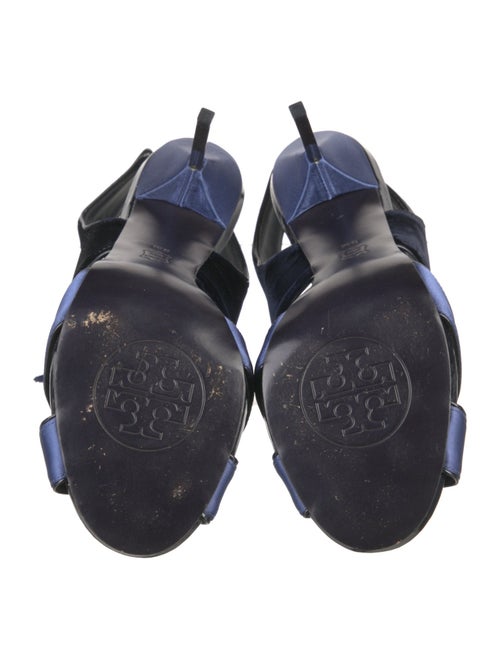 Tory Burch Satin Cutout Accent Slingback Sandals