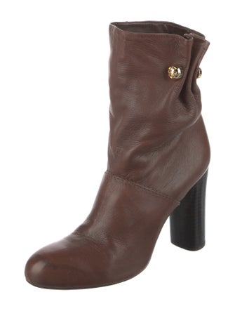 Tory Burch Leather Sock Boots