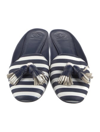 Tory Burch Leather Printed Mules