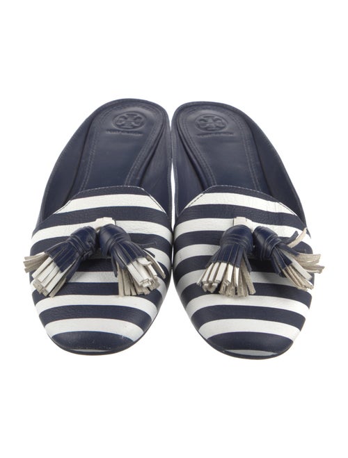 Tory Burch Leather Printed Mules