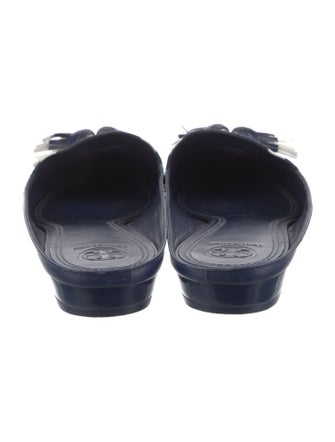 Tory Burch Leather Printed Mules