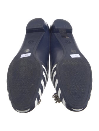 Tory Burch Leather Printed Mules