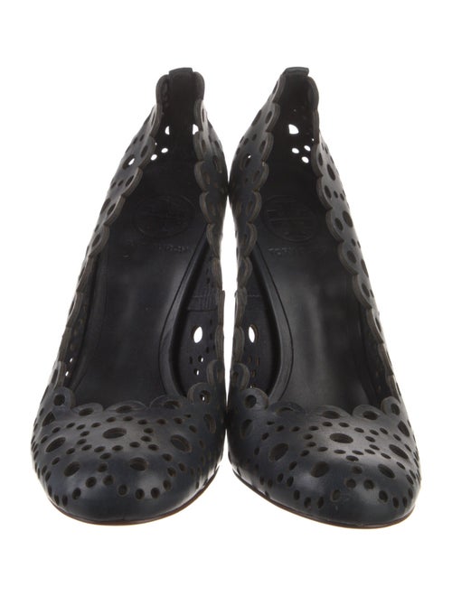 Tory Burch Leather Lasercut Accents Pumps