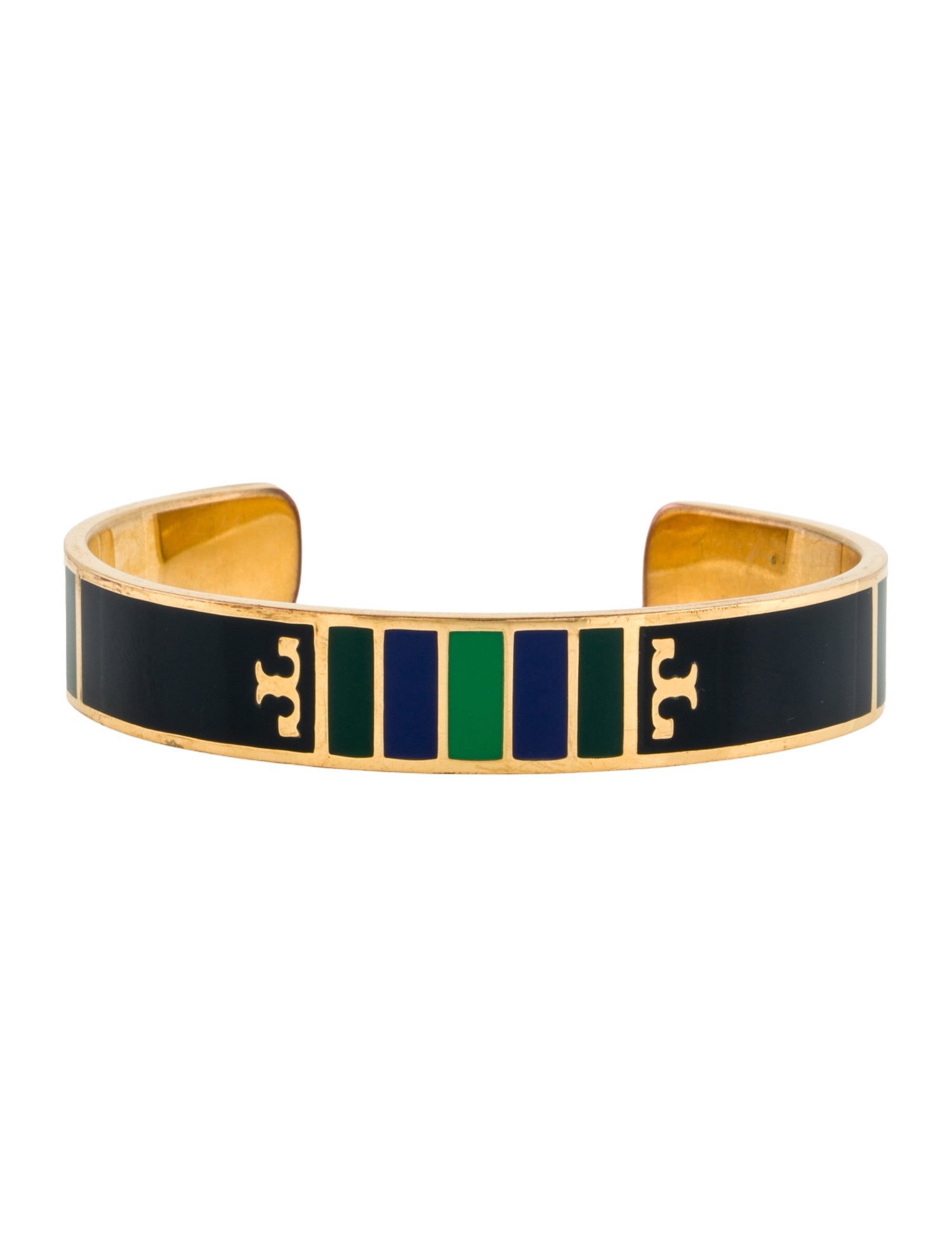 Tory Burch Enamel logo Cuff Bracelet