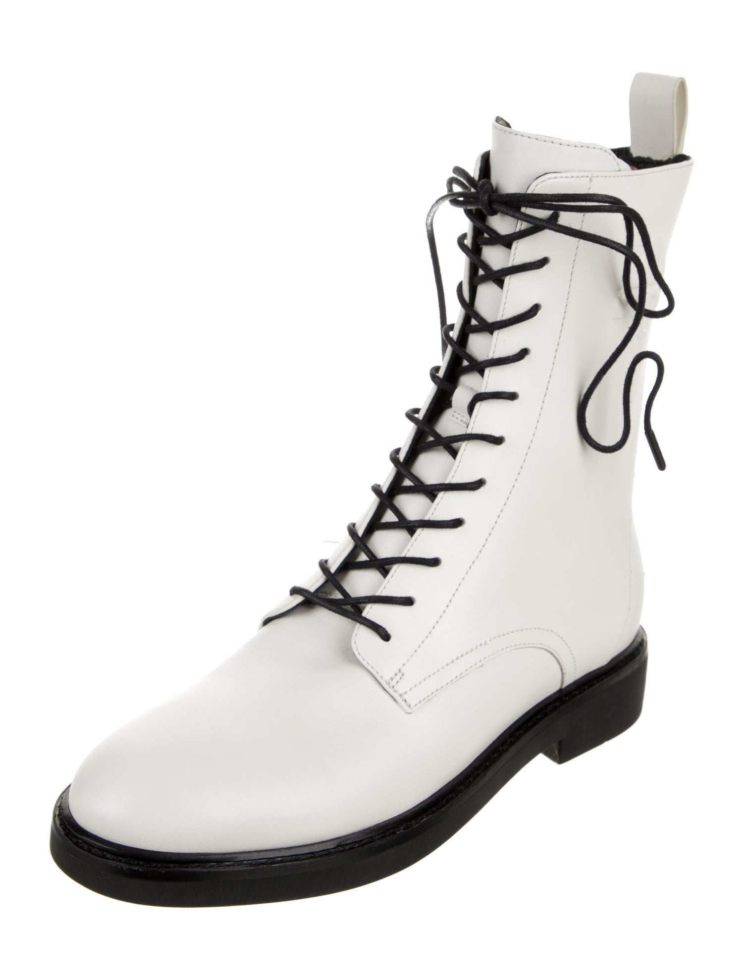 Tory Burch Leather Combat Boots