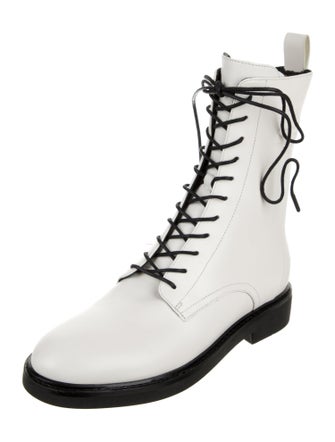 Tory Burch Leather Combat Boots