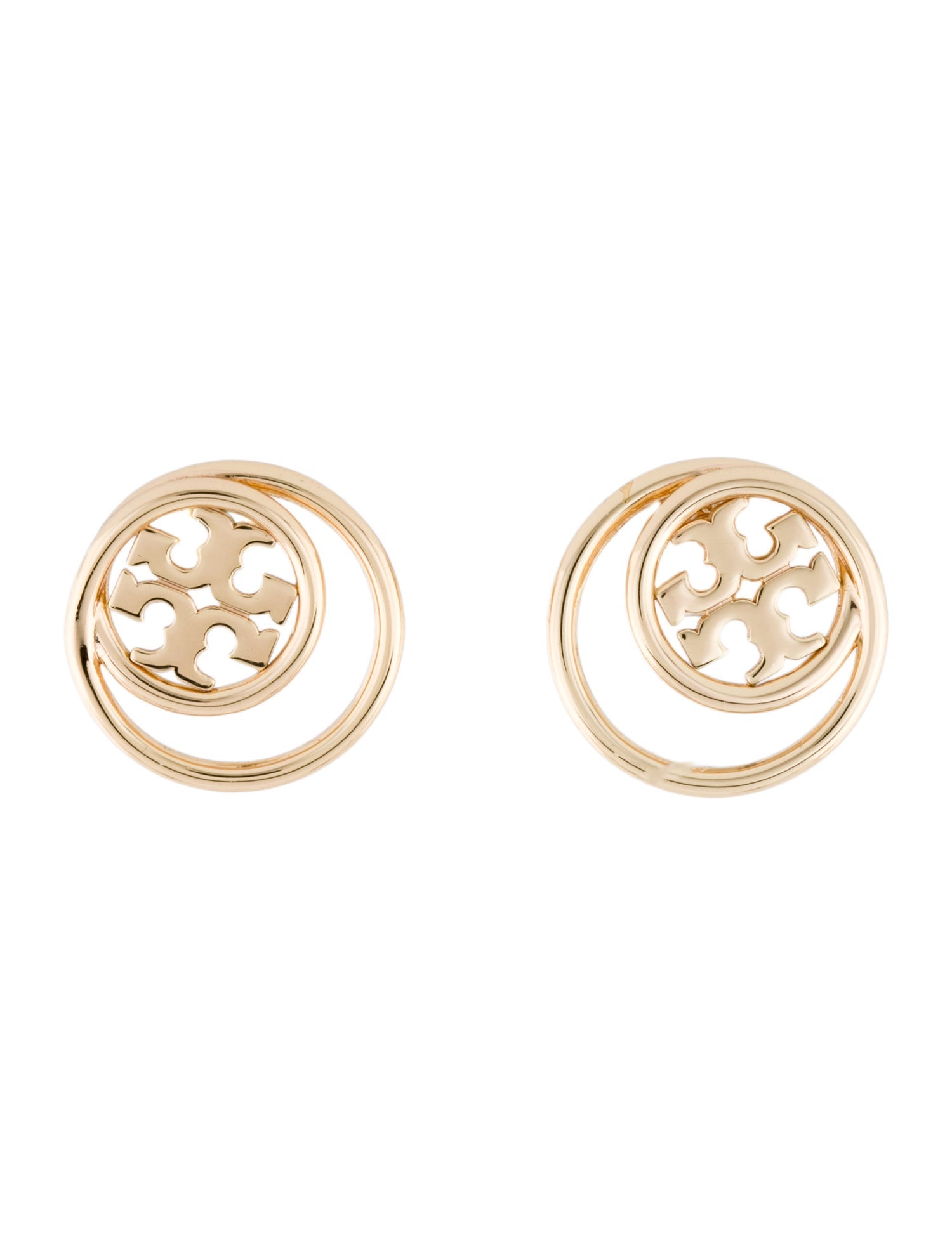 Tory Burch Miller Double Ring Stud Earrings