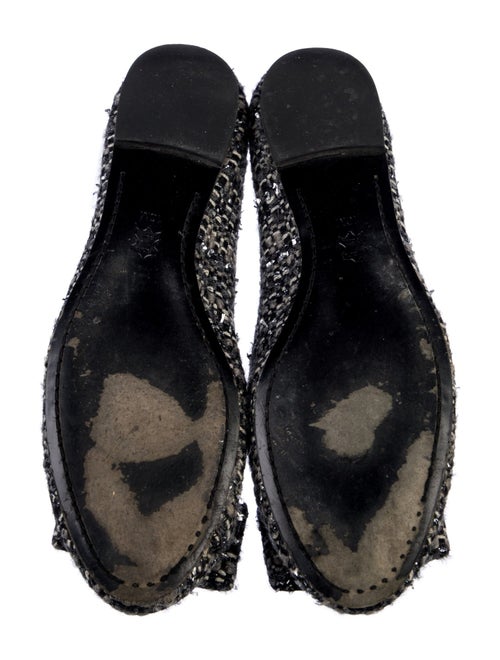 Tory Burch Tweed Bow Accents Ballet Flats