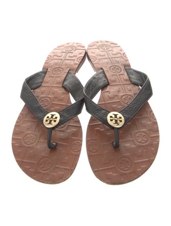 Tory Burch Leather Flip Flops