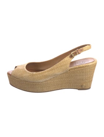 Tory Burch Raffia Slingback Pumps