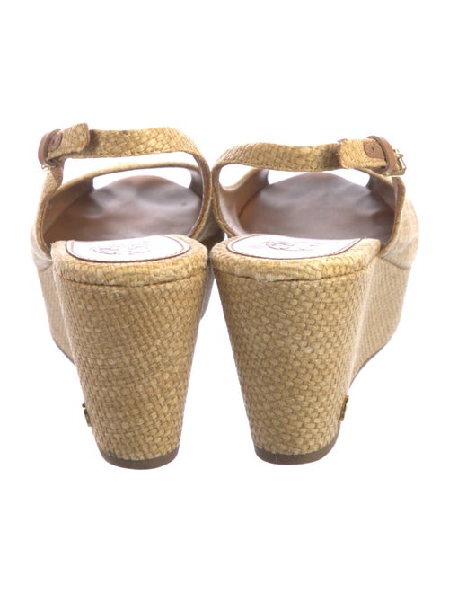 Tory Burch Raffia Slingback Pumps