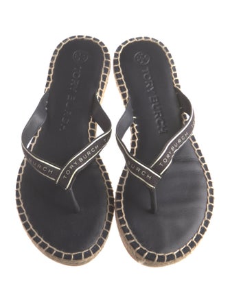 Tory Burch Leather Printed Espadrilles