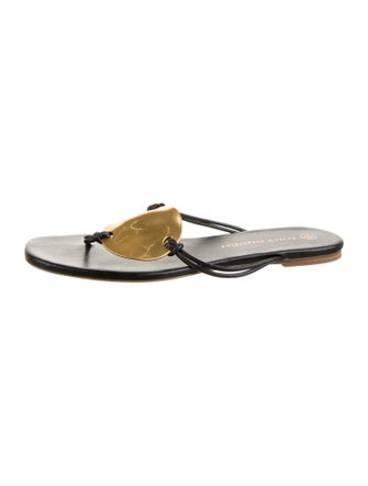 Tory Burch Leather Slides