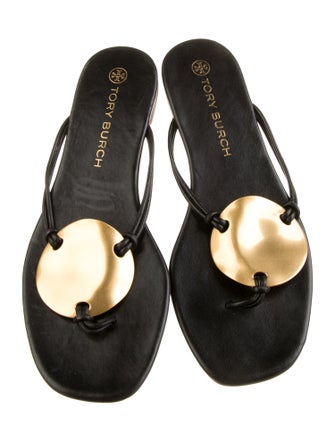 Tory Burch Leather Slides