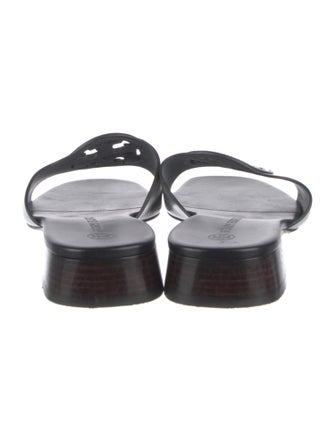 Tory Burch Leather Slides