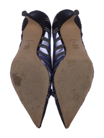 Tory Burch Mesh Printed Pumps