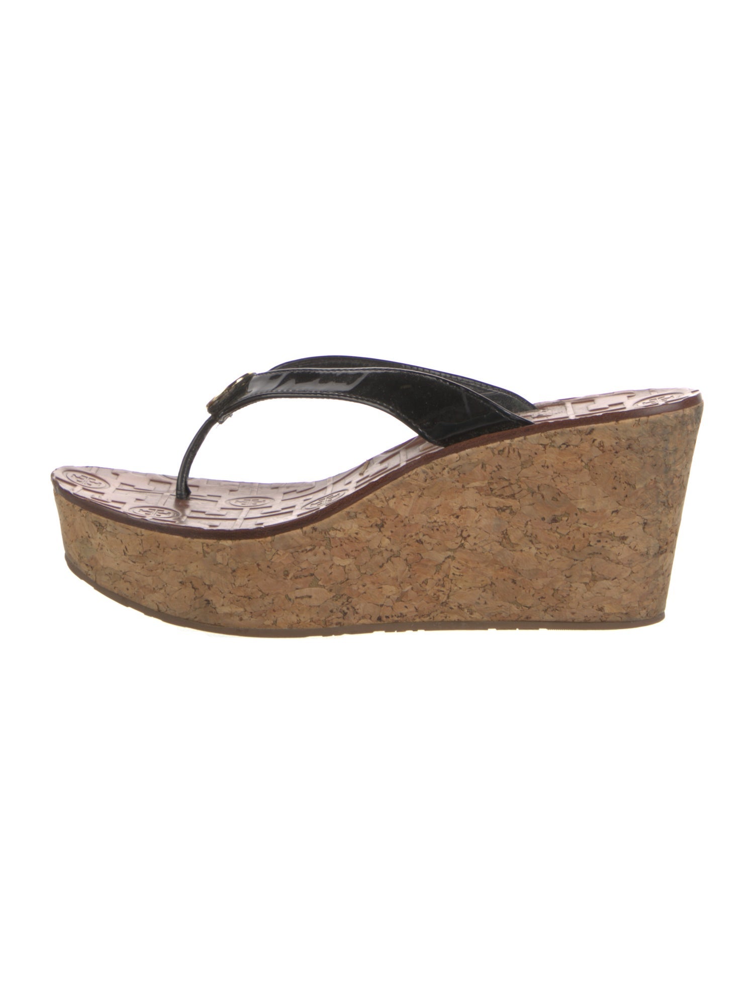 Tory Burch Patent Leather Flip Flops