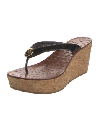 Tory Burch Patent Leather Flip Flops