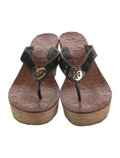Tory Burch Patent Leather Flip Flops