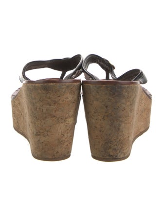 Tory Burch Patent Leather Flip Flops