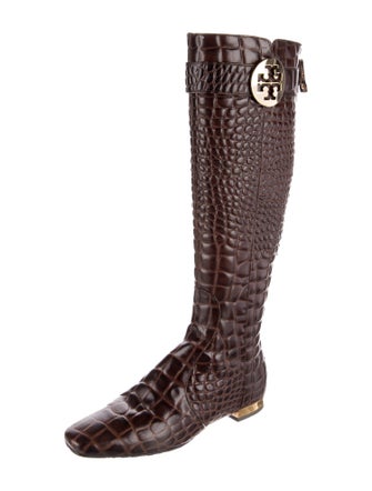 Tory Burch Leather Riding Boots