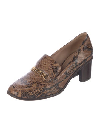 Tory Burch Leather Animal Print Pumps