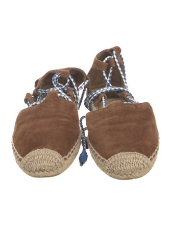 Tory Burch Suede Braided Accents Flats