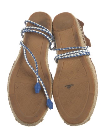Tory Burch Suede Braided Accents Flats
