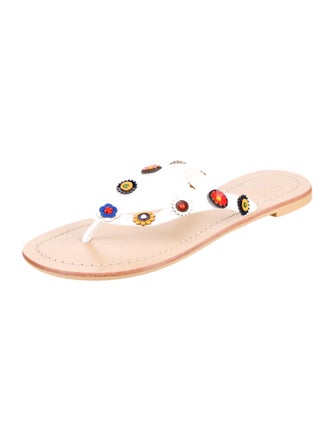 Tory Burch Leather Slides