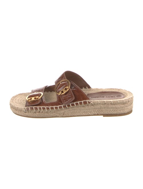 Tory Burch Leather Whipstitch Trim Espadrilles