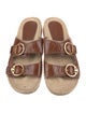 Tory Burch Leather Whipstitch Trim Espadrilles