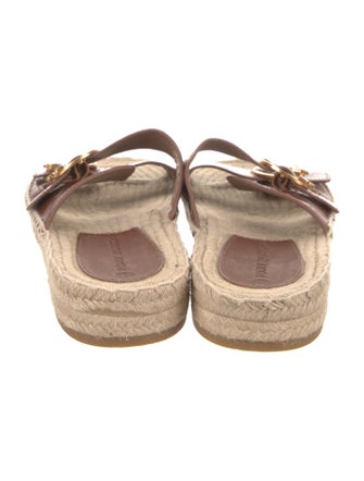 Tory Burch Leather Whipstitch Trim Espadrilles