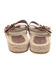 Tory Burch Leather Whipstitch Trim Espadrilles