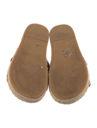 Tory Burch Leather Whipstitch Trim Espadrilles