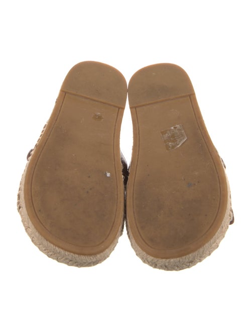 Tory Burch Leather Whipstitch Trim Espadrilles