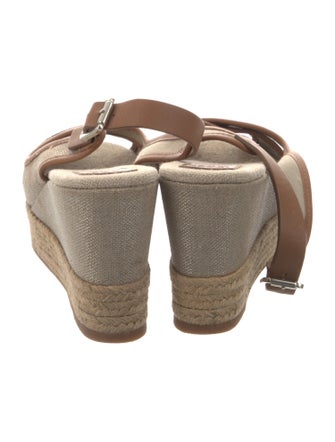 Tory Burch Canvas Patterned Slingback Pumps