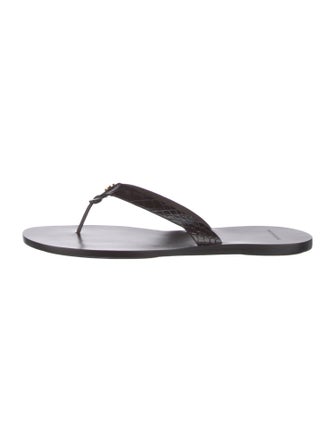 Tory Burch Leather Flip Flops