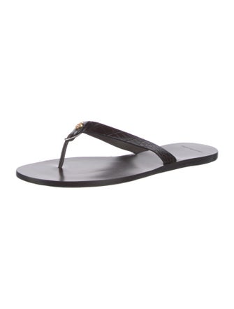 Tory Burch Leather Flip Flops