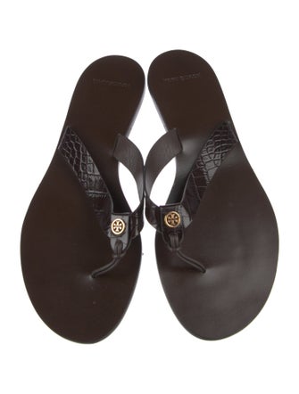 Tory Burch Leather Flip Flops