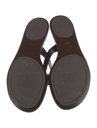 Tory Burch Leather Flip Flops
