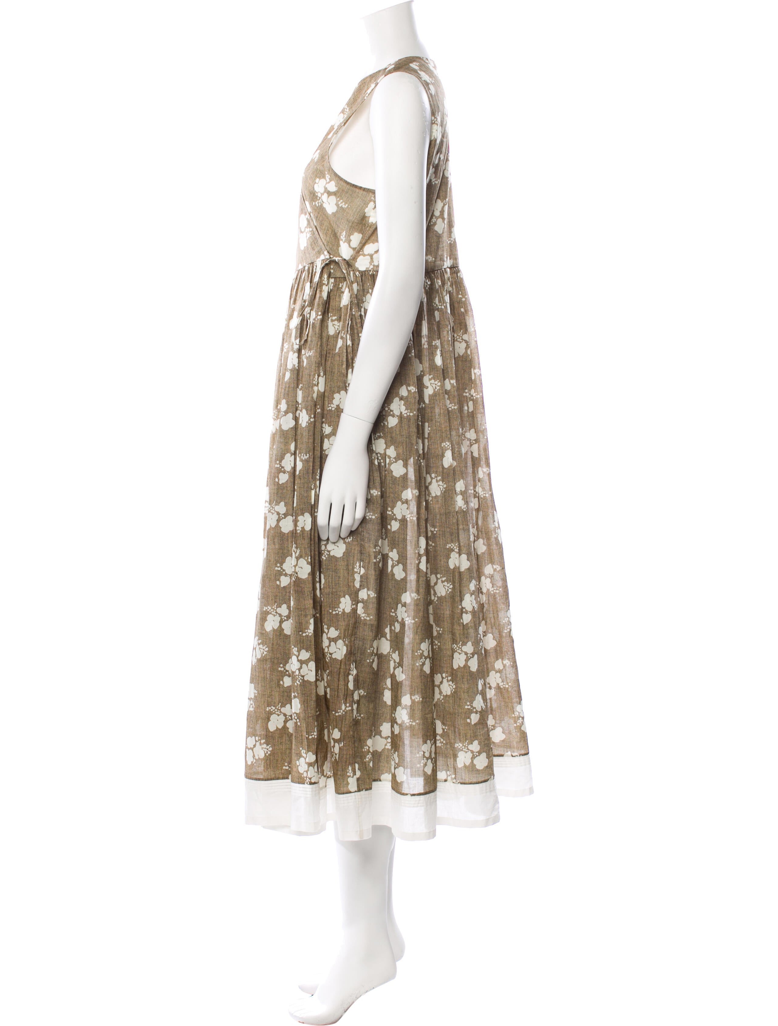 Tory Burch Floral Print Long Dress