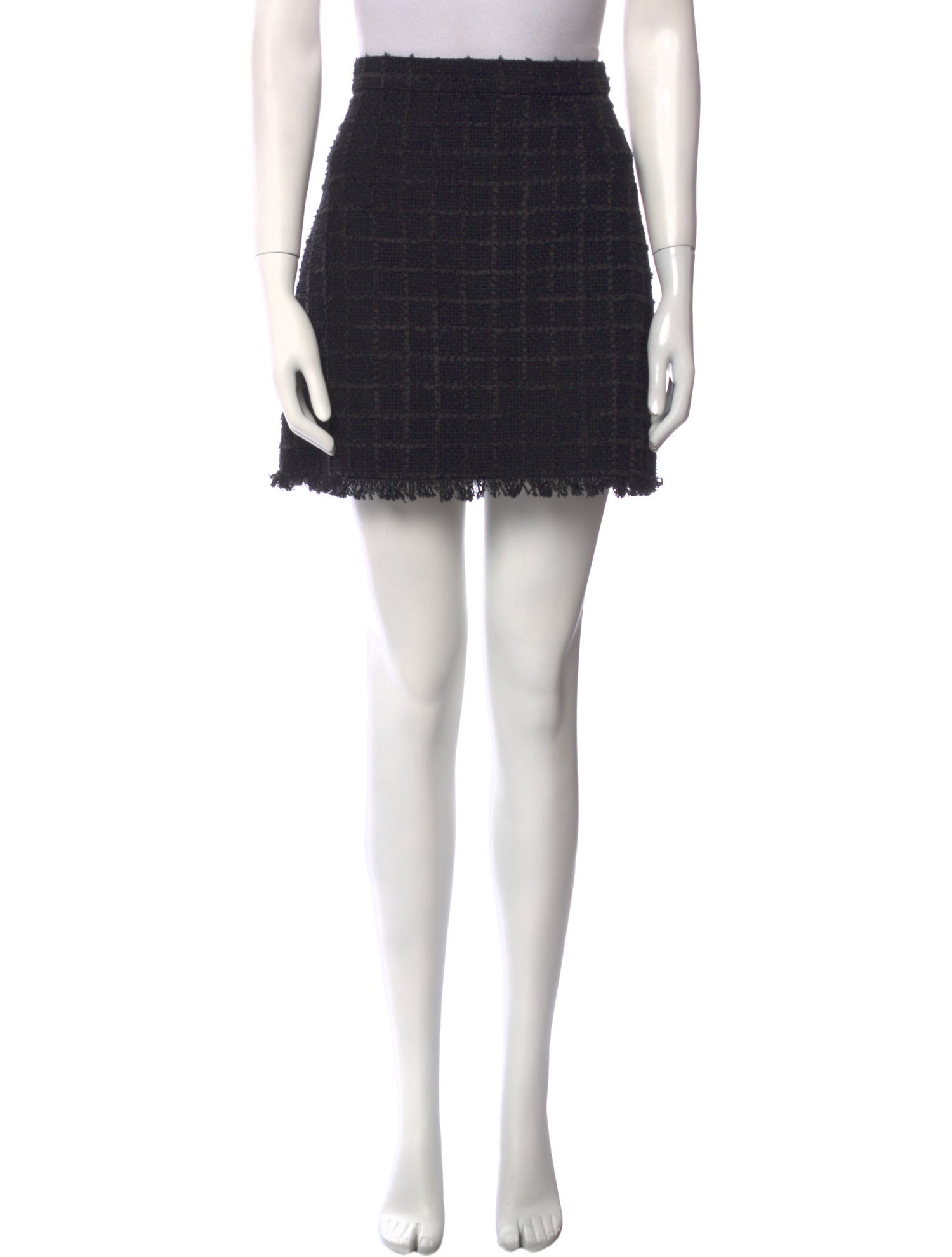 Tory Burch Plaid Print Mini Skirt