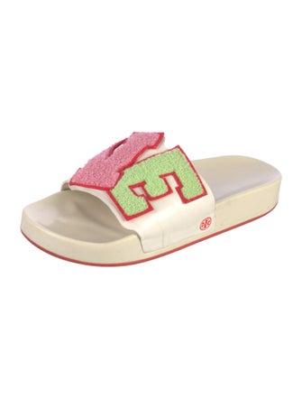 Tory Burch Leather Printed Slides