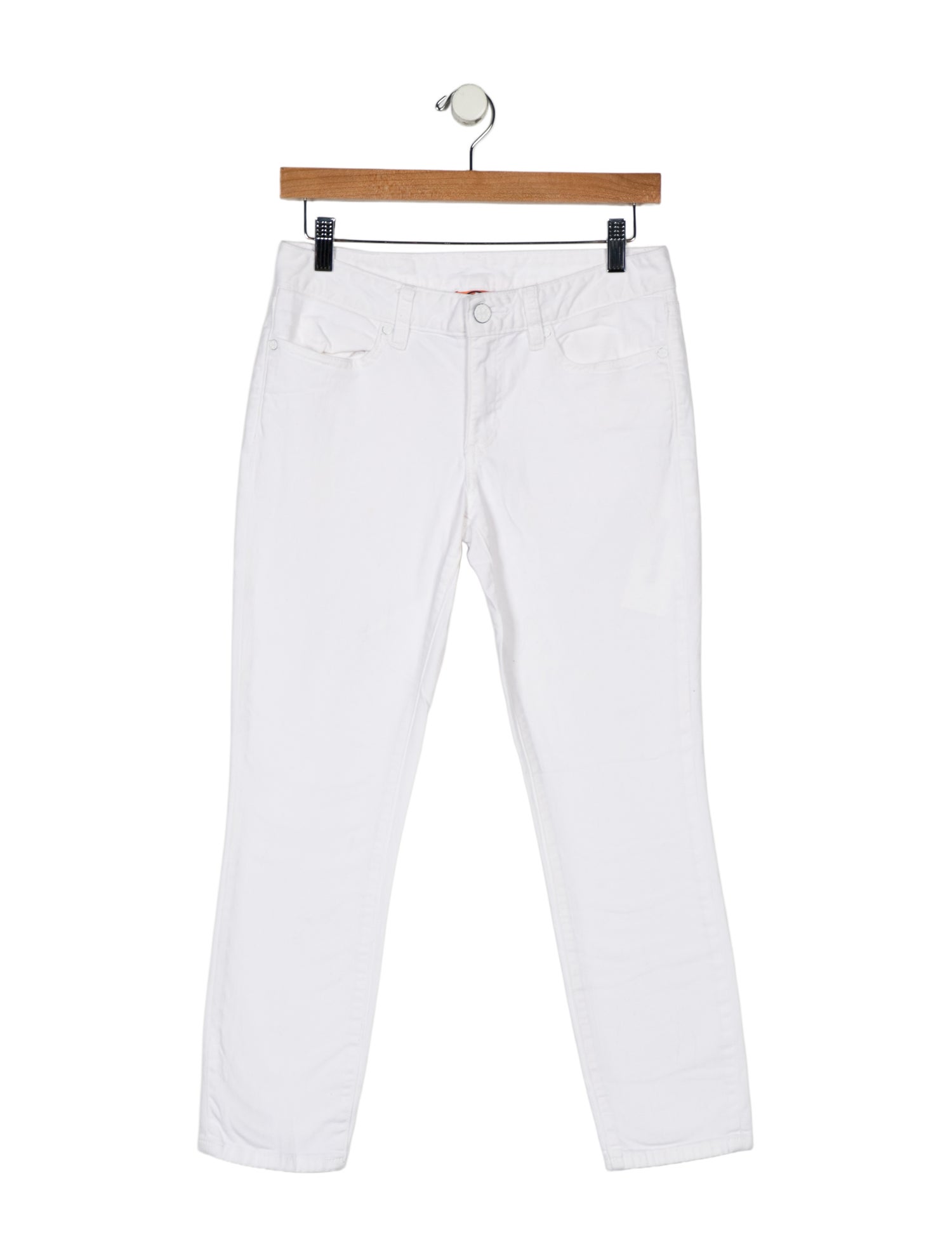 Tory Burch Low-Rise Skinny Leg Jeans