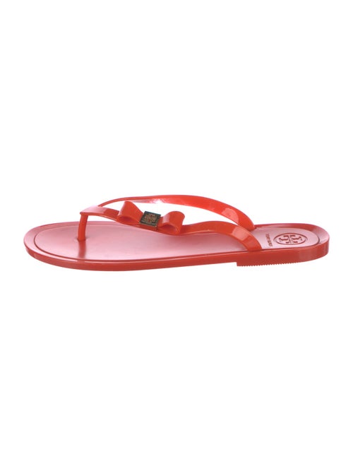 Tory Burch Rubber Bow Accents Flip Flops