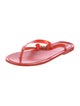 Tory Burch Rubber Bow Accents Flip Flops