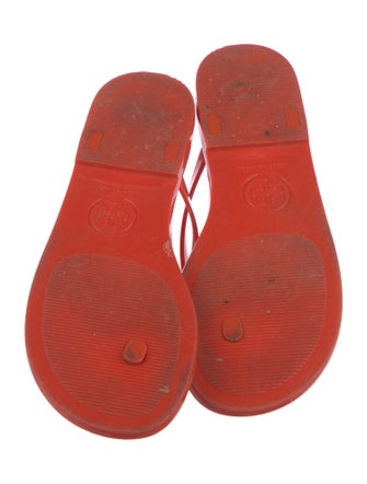 Tory Burch Rubber Bow Accents Flip Flops