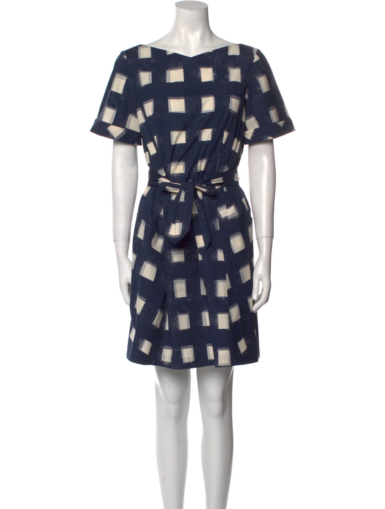 Tory Burch Plaid Print Mini Dress