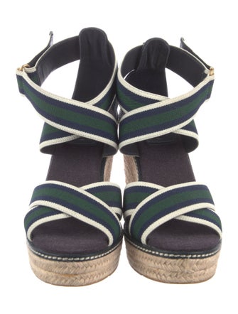 Tory Burch Canvas Printed Espadrilles